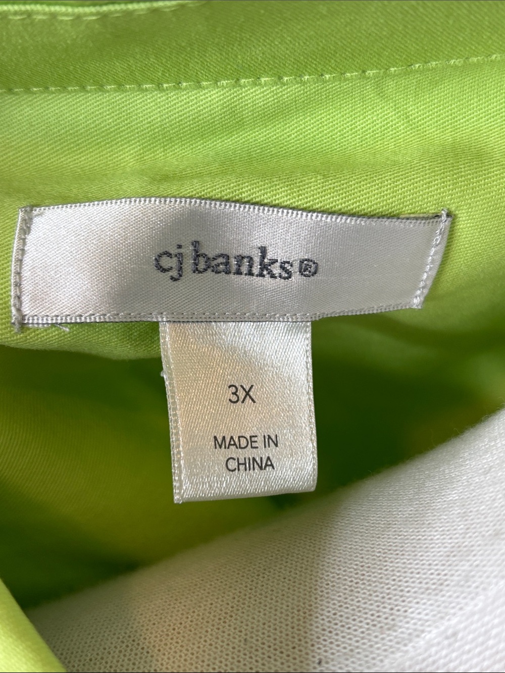 CJ Banks Lime Green Button-Front Jacket - Picture 8 of 8